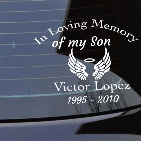 In loving memory car decals - Options: 6 sizes Personalize it Custom Butterfly in Loving Memory Personalized Car …